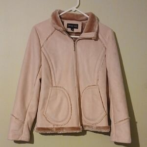 Braetan Pink Suede Jacket Size S